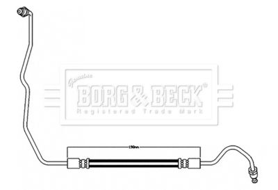BBH8596 BORG & BECK Тормозной шланг