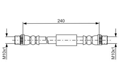 1987481666 BOSCH Тормозной шланг