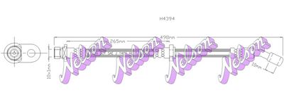 H4394 KAWE Тормозной шланг