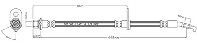 VBJ185 MOTAQUIP Тормозной шланг