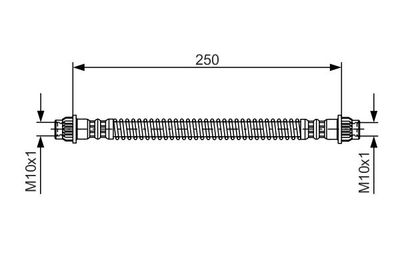 1987476947 BOSCH Тормозной шланг