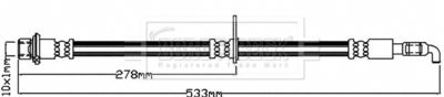 BBH8547 BORG & BECK Тормозной шланг