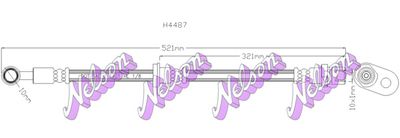 H4487 KAWE Тормозной шланг