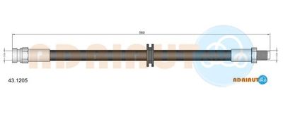 431205 ADRIAUTO Тормозной шланг