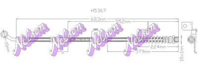 H5367 KAWE Тормозной шланг