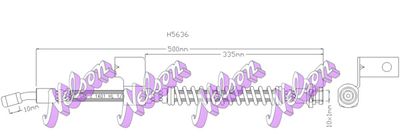 H5636 KAWE Тормозной шланг