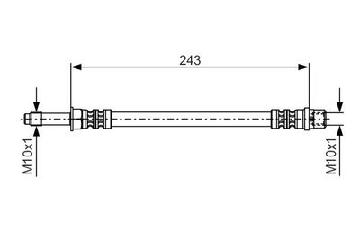 1987476313 BOSCH Тормозной шланг