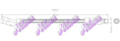 H5513 KAWE Тормозной шланг