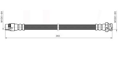 NBH6083 NATIONAL Тормозной шланг