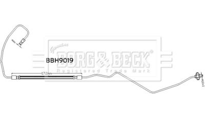 BBH9019 BORG & BECK Тормозной шланг