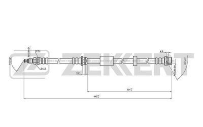 BS9405 ZEKKERT Тормозной шланг