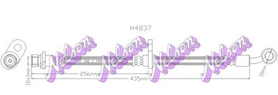 H4837 KAWE Тормозной шланг