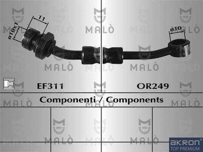 80776 AKRON-MALÒ Тормозной шланг