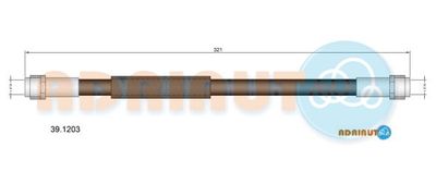 391203 ADRIAUTO Тормозной шланг