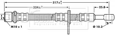 BBH7202 BORG & BECK Тормозной шланг