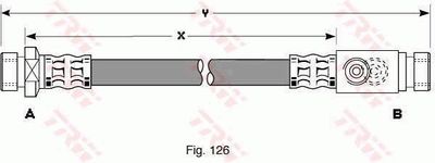 PHA281 TRW Тормозной шланг