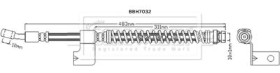 BBH7032 BORG & BECK Тормозной шланг