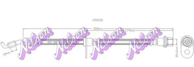 H5650 KAWE Тормозной шланг