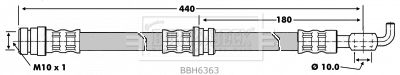 BBH6363 BORG & BECK Тормозной шланг