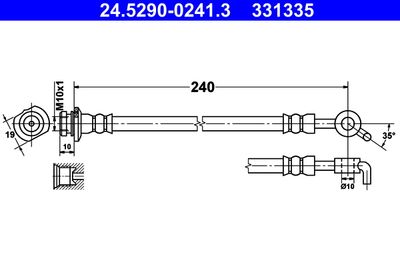 24529002413 ATE Тормозной шланг