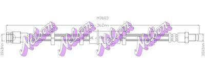 H3603 KAWE Тормозной шланг