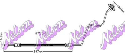 H7557 KAWE Тормозной шланг