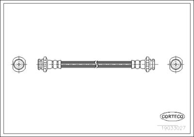 19033027 CORTECO Тормозной шланг