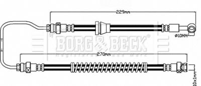 BBH8194 BORG & BECK Тормозной шланг