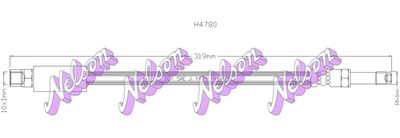 H4780 KAWE Тормозной шланг