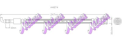 H4874 KAWE Тормозной шланг