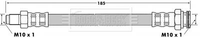 BBH6649 BORG & BECK Тормозной шланг