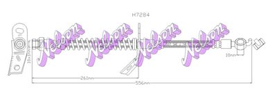 H7284 KAWE Тормозной шланг