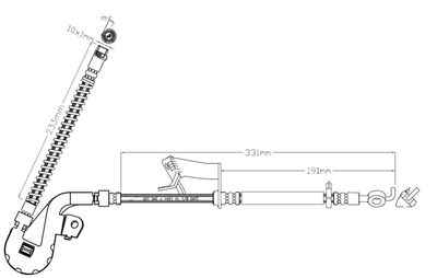 LVBH1603 MOTAQUIP Тормозной шланг