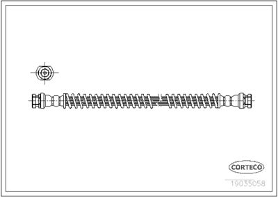 19035058 CORTECO Тормозной шланг
