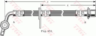 PHD477 TRW Тормозной шланг