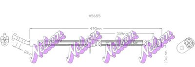 H5655 KAWE Тормозной шланг