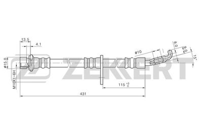 BS9479 ZEKKERT Тормозной шланг