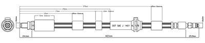 VBH1202 MOTAQUIP Тормозной шланг