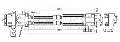 BBH8773 BORG & BECK Тормозной шланг