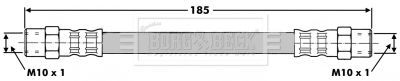 BBH7187 BORG & BECK Тормозной шланг