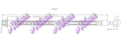 H5817 KAWE Тормозной шланг