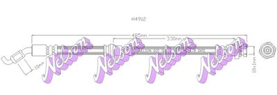 H4912 KAWE Тормозной шланг