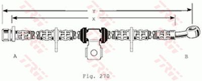 PHD190 TRW Тормозной шланг