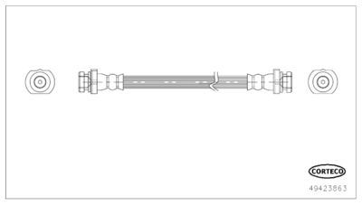 49423863 CORTECO Тормозной шланг