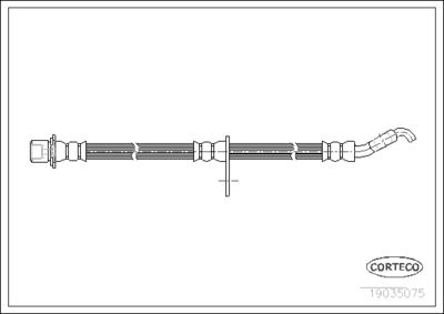 19035075 CORTECO Тормозной шланг
