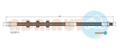 1312711 ADRIAUTO Тормозной шланг