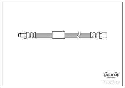 19026689 CORTECO Тормозной шланг