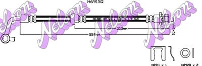 H6915Q KAWE Тормозной шланг