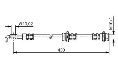 1987476342 BOSCH Тормозной шланг