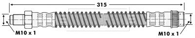 BBH6255 BORG & BECK Тормозной шланг